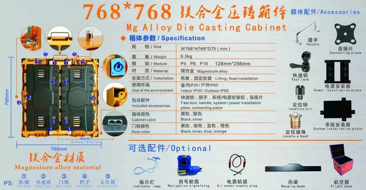 768mmx768mm压铸箱体