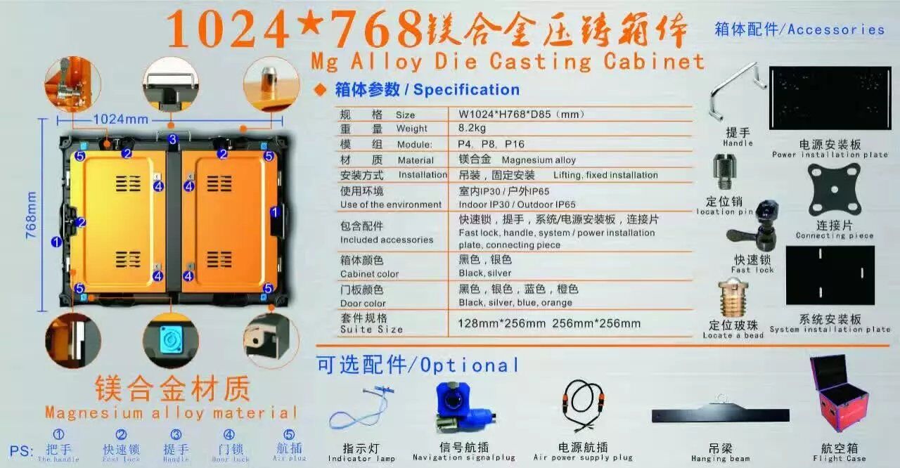 1024mmx768mm压铸箱体